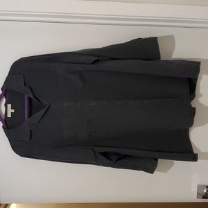 Side Stich button down blouse in a faded black color. Unbelievably soft